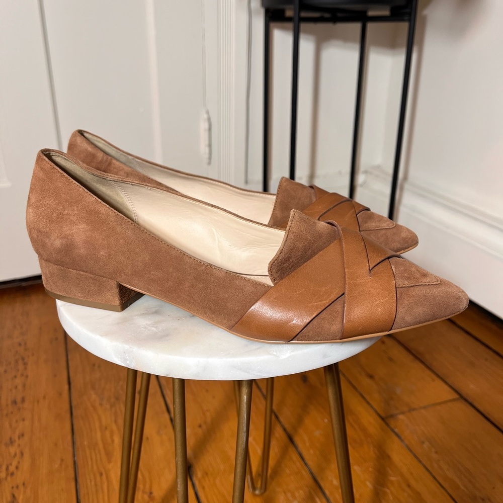 Cole Haan Camila Suede Leather Skimmer Flat Loafer Size 8.5 - Picture 3 of 10
